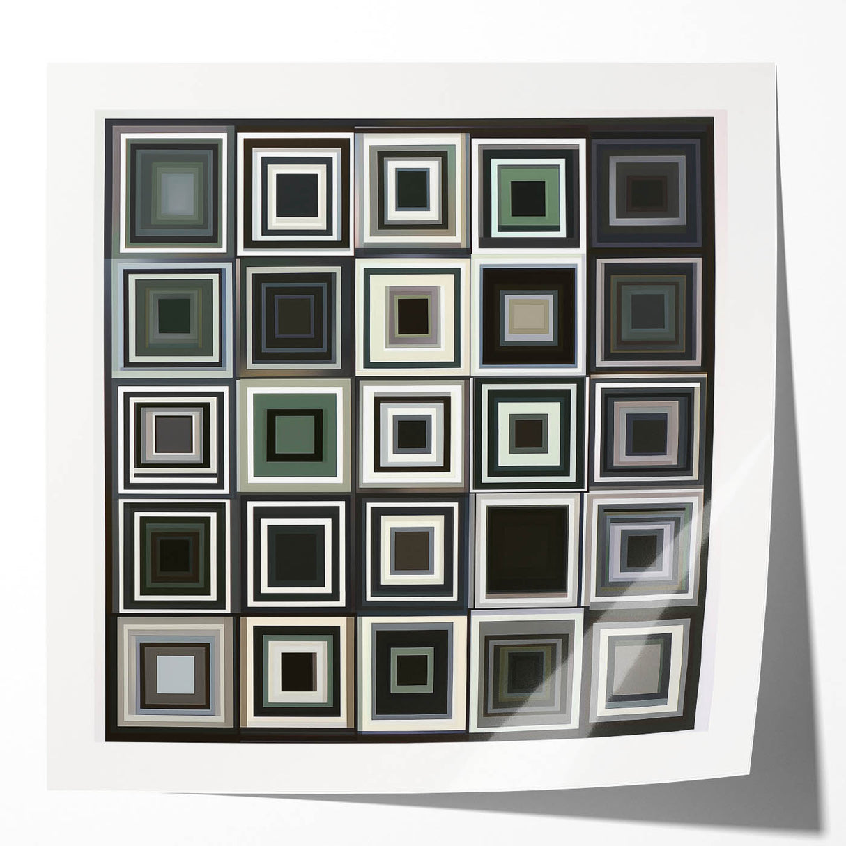 Geometric Black and Gray Bedroom Wall Art – Modern Canvas Print