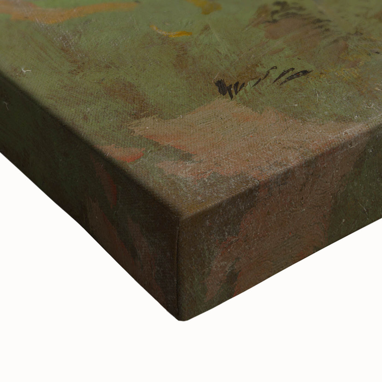 Romanticism Art: Wooden Belfry and Rustic Village Canvas Print