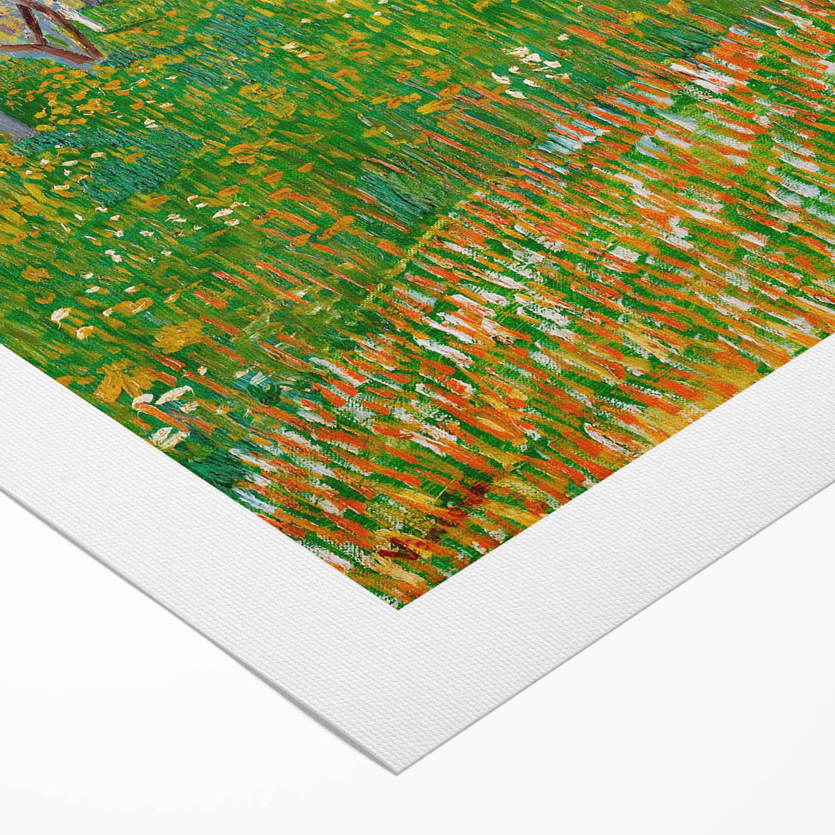 Impressionist Orchard Landscape - Vibrant Springtime Wall Art Print