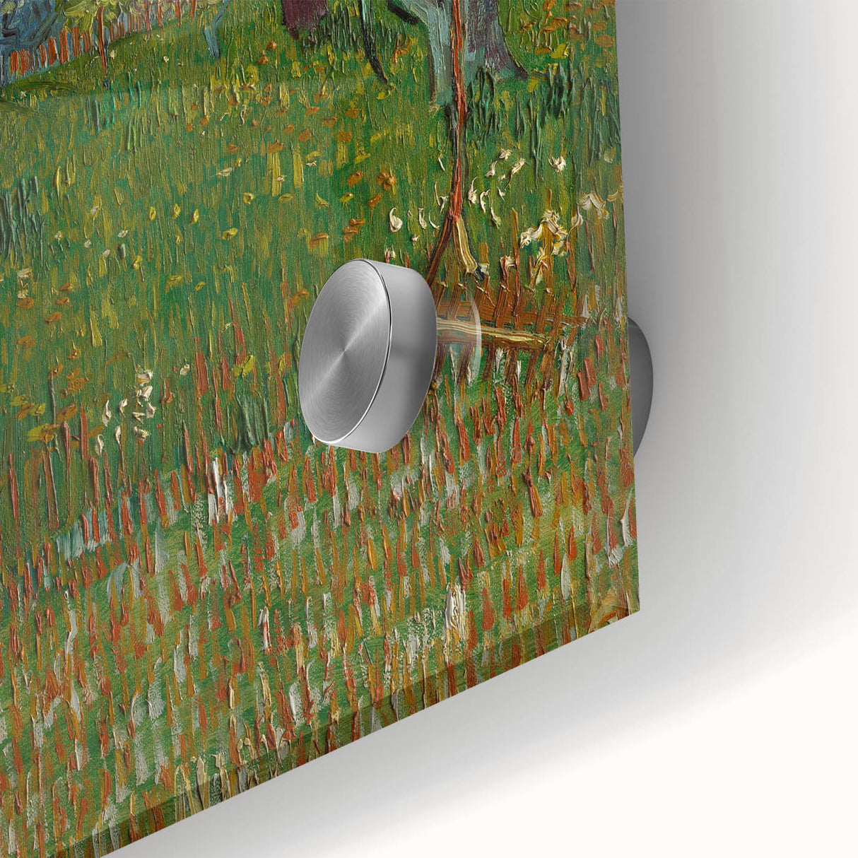 Impressionist Blooming Orchard - Peaceful Landscape Wall Art Print