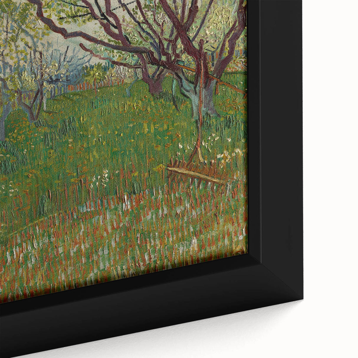 Impressionist Blooming Orchard - Peaceful Landscape Wall Art Print