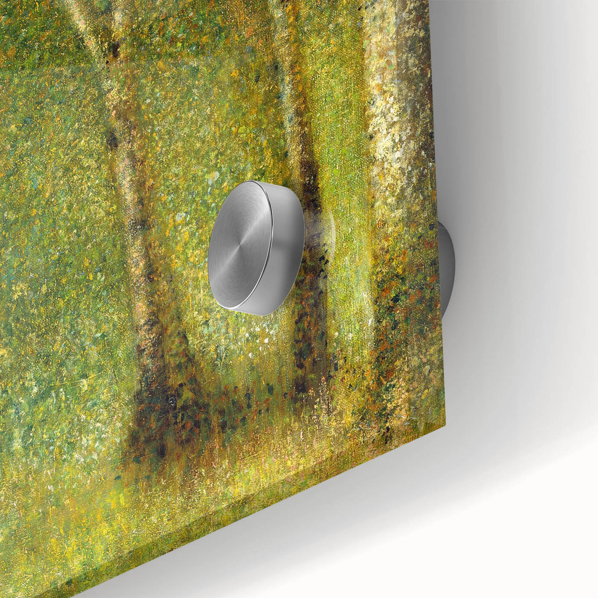 Impressionist Forest Scene - Serene Green Landscape Wall Art Print