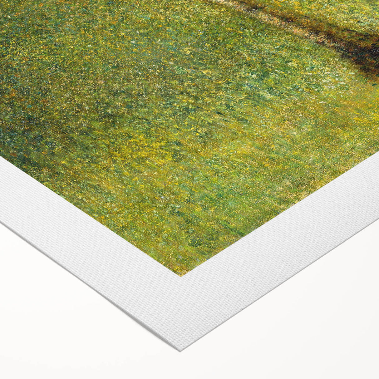 Impressionist Forest Scene - Serene Green Landscape Wall Art Print