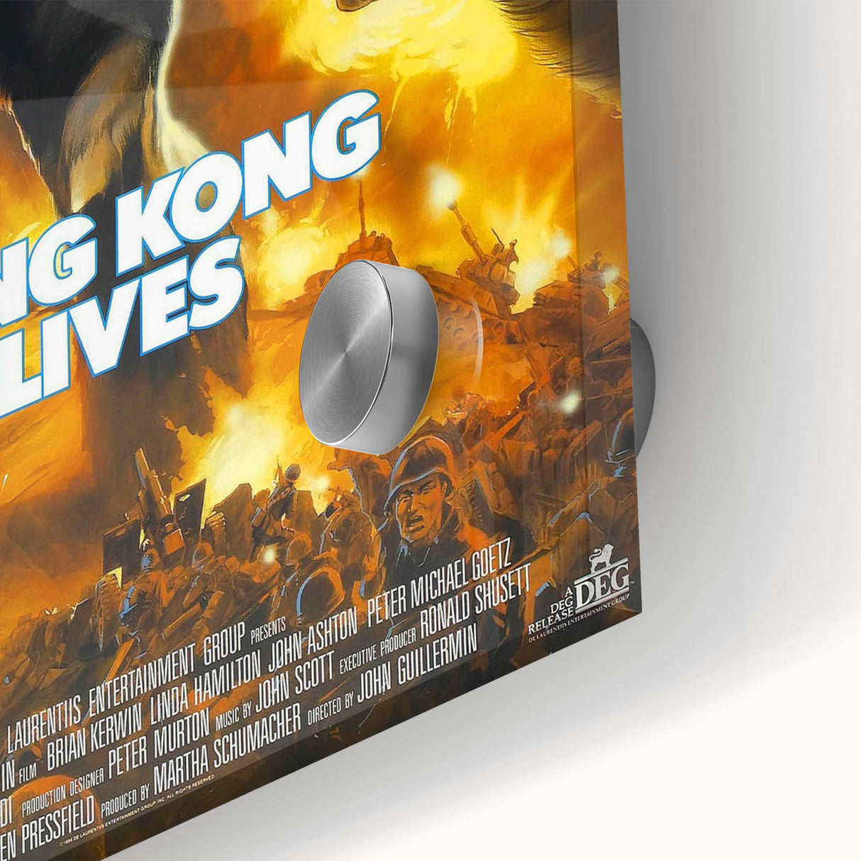 Retro King Kong Lives Poster Art - Vintage Monster Movie Prints