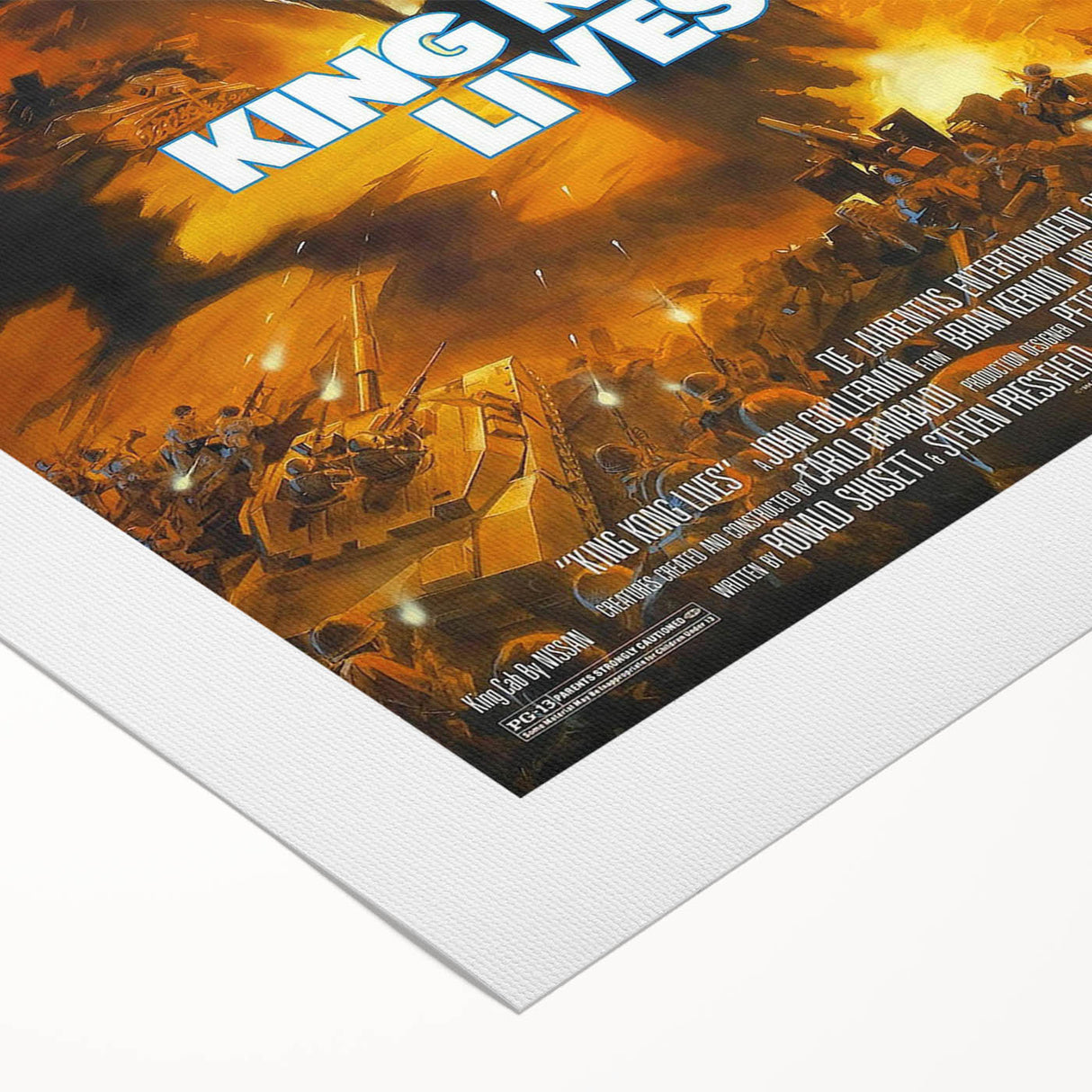 Retro King Kong Lives Poster Art - Vintage Monster Movie Prints