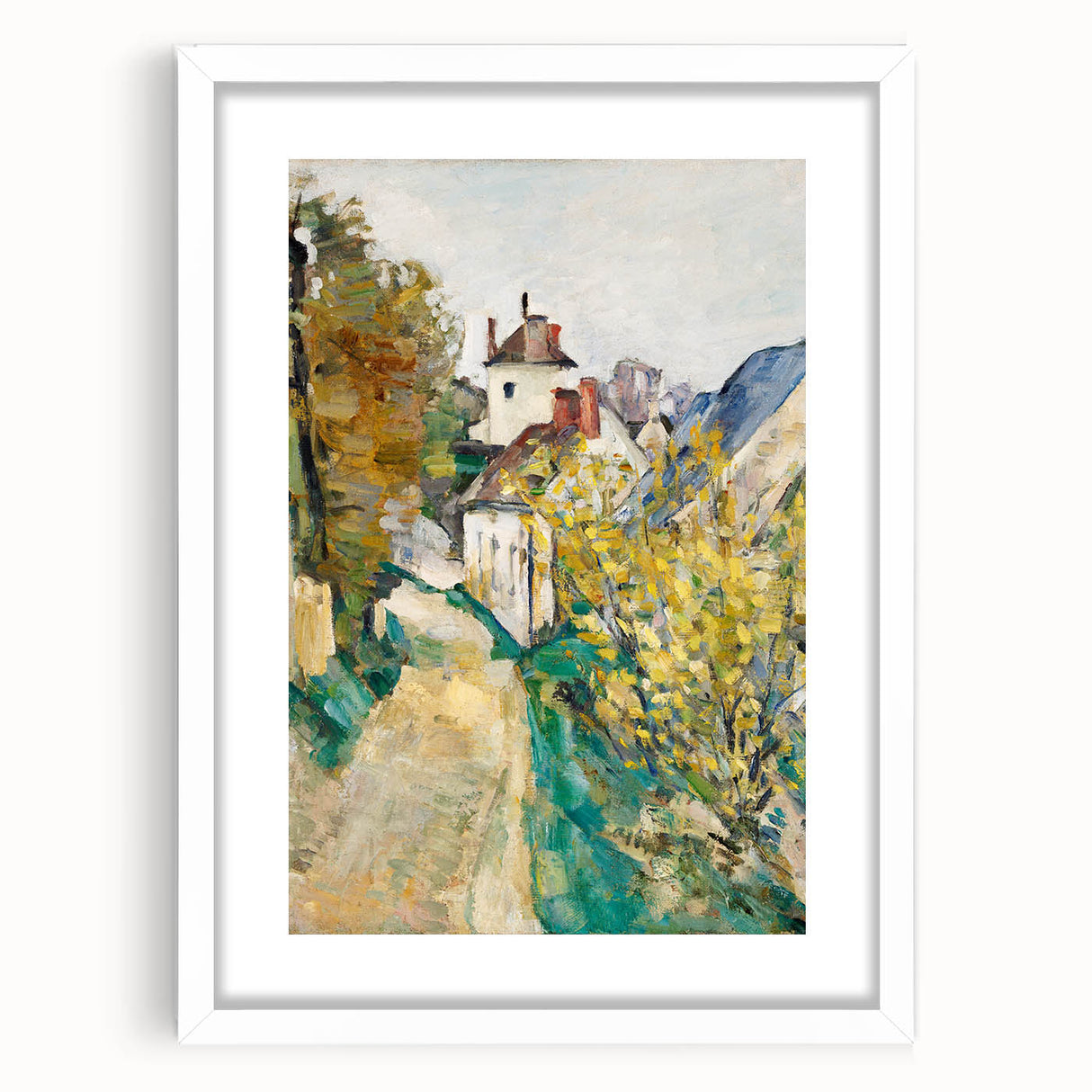 Impressionist Village Scene - Dr. Gachet’s House by Cézanne Print