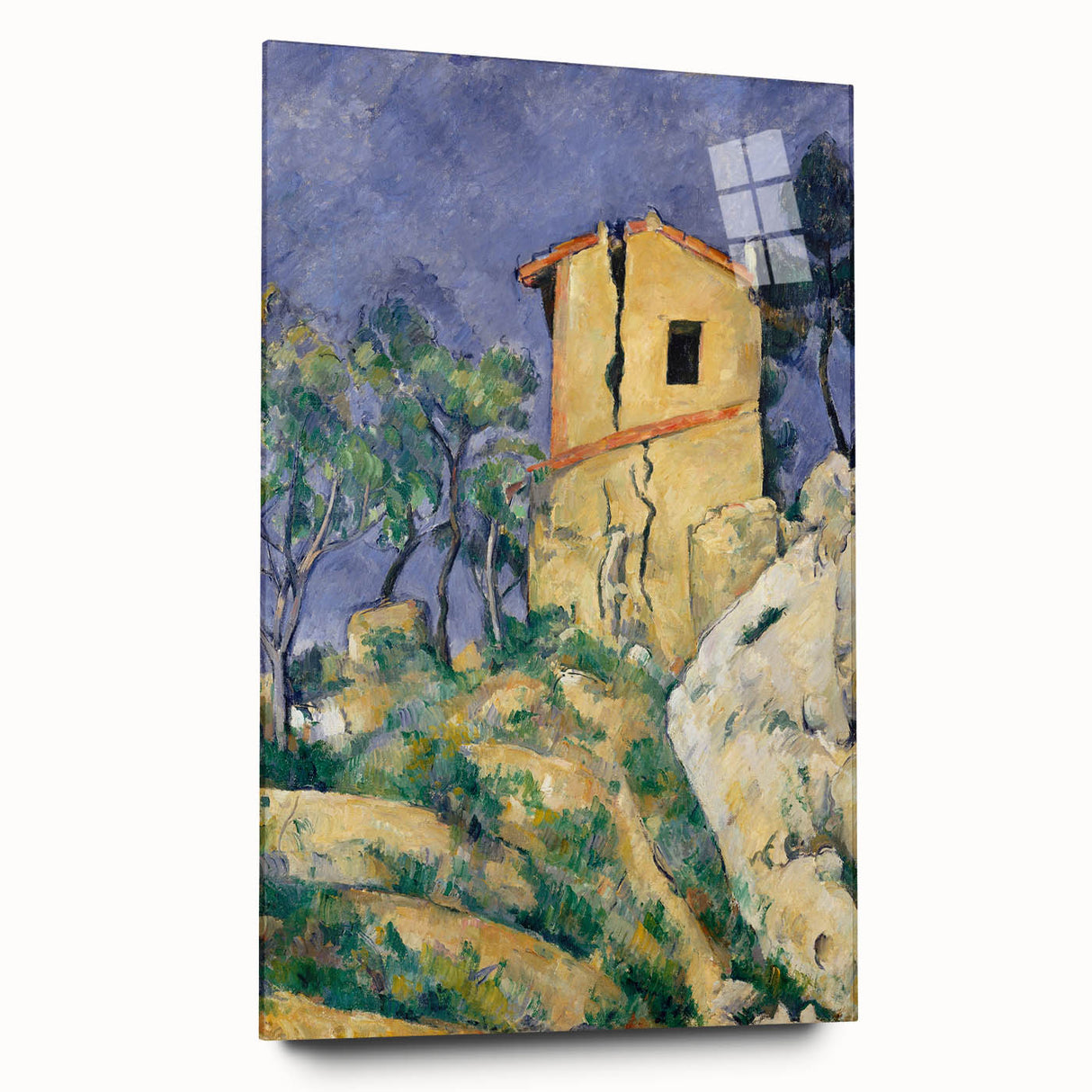 Impressionist Landscape Art - The Cracked House by Paul Cézanne Print