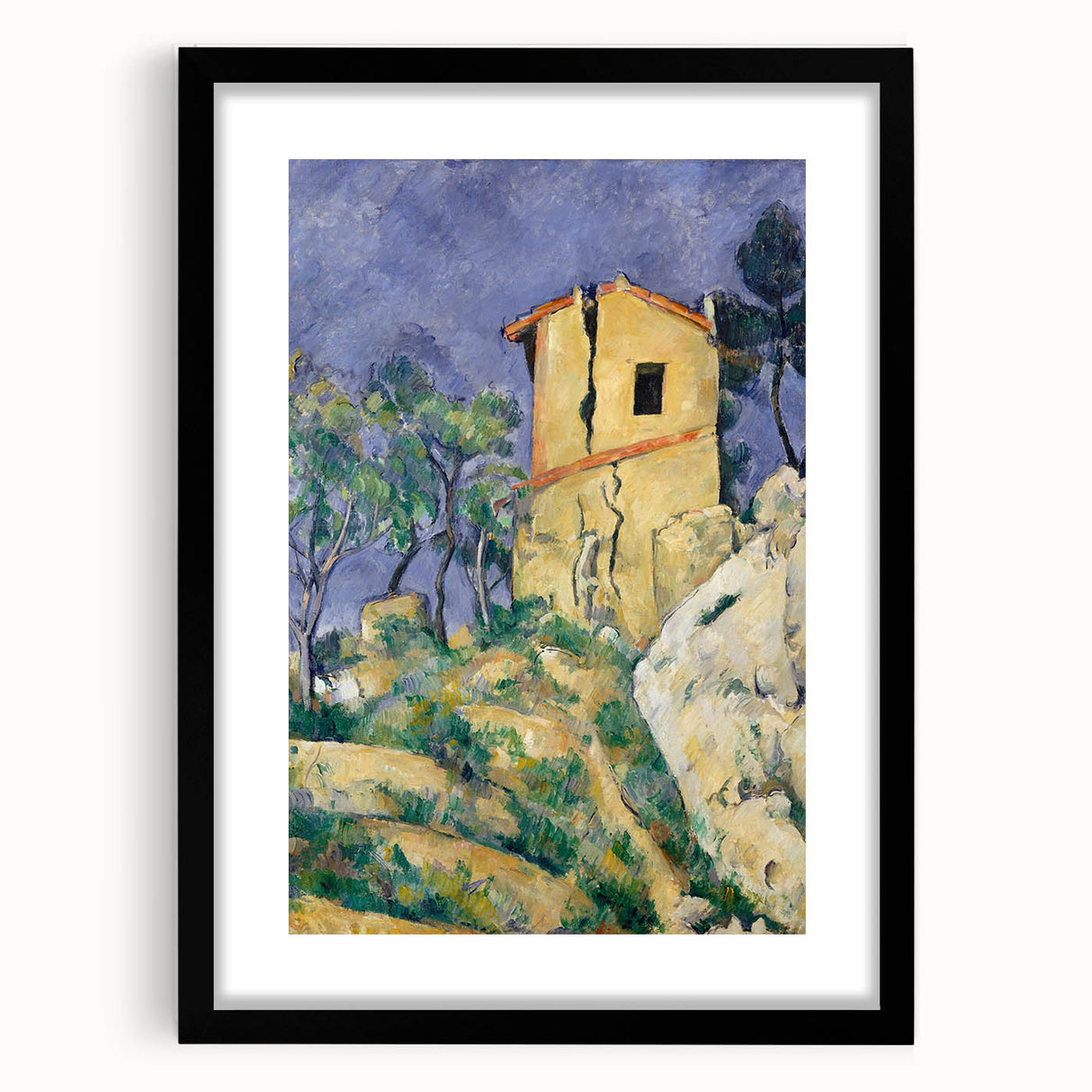 Impressionist Landscape Art - The Cracked House by Paul Cézanne Print