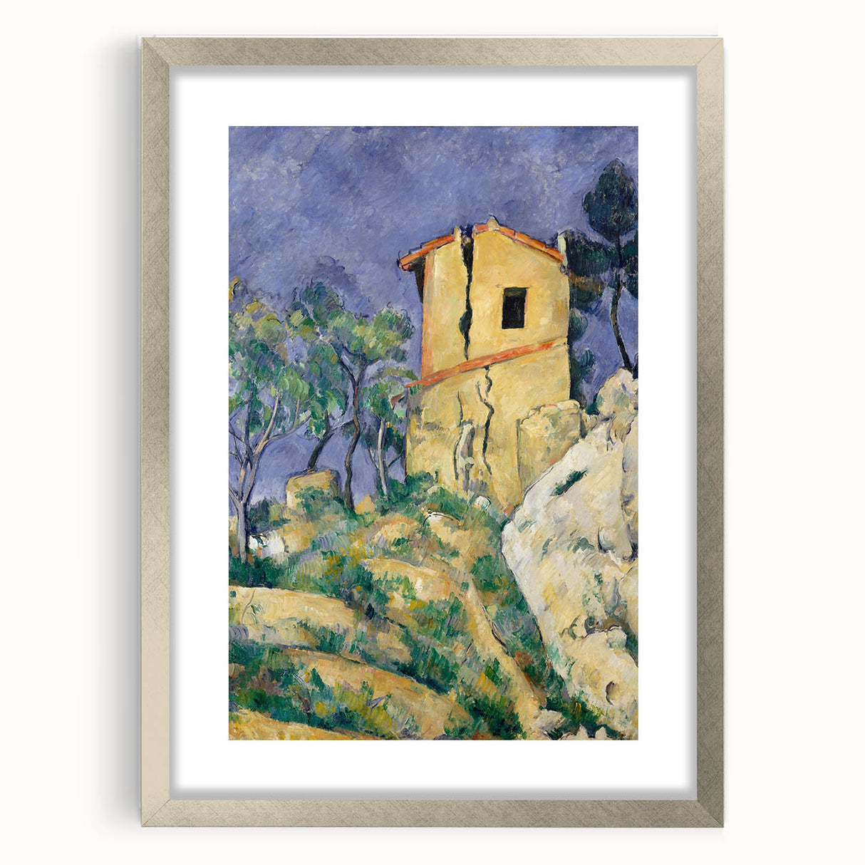 Impressionist Landscape Art - The Cracked House by Paul Cézanne Print