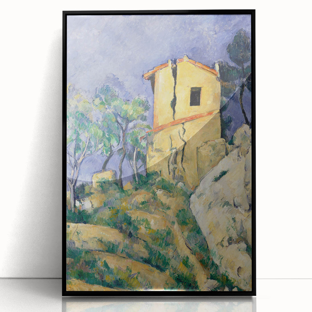 Impressionist Landscape Art - The Cracked House by Paul Cézanne Print