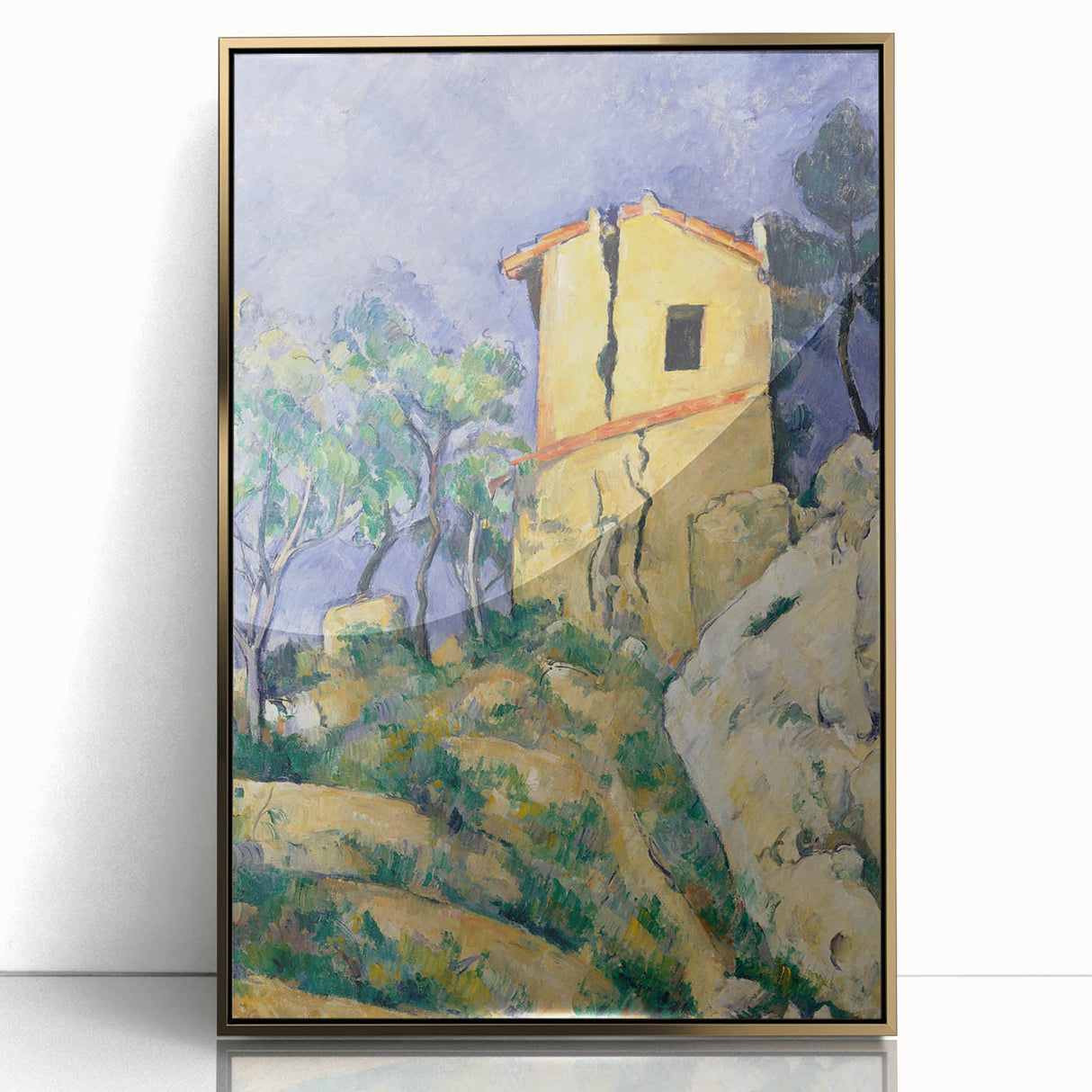 Impressionist Landscape Art - The Cracked House by Paul Cézanne Print