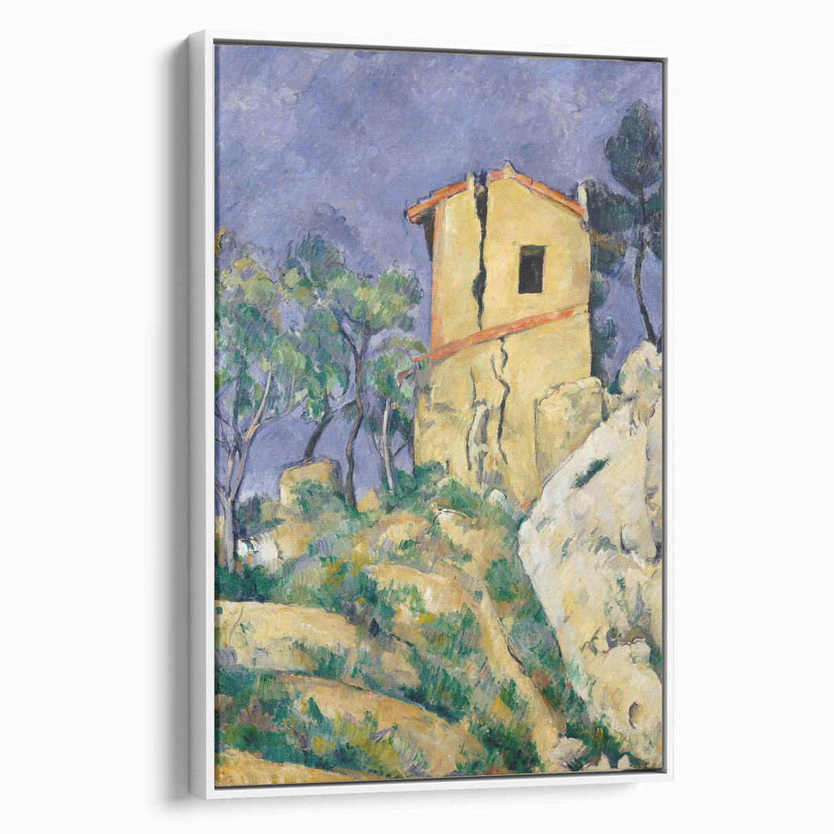 Impressionist Landscape Art - The Cracked House by Paul Cézanne Print