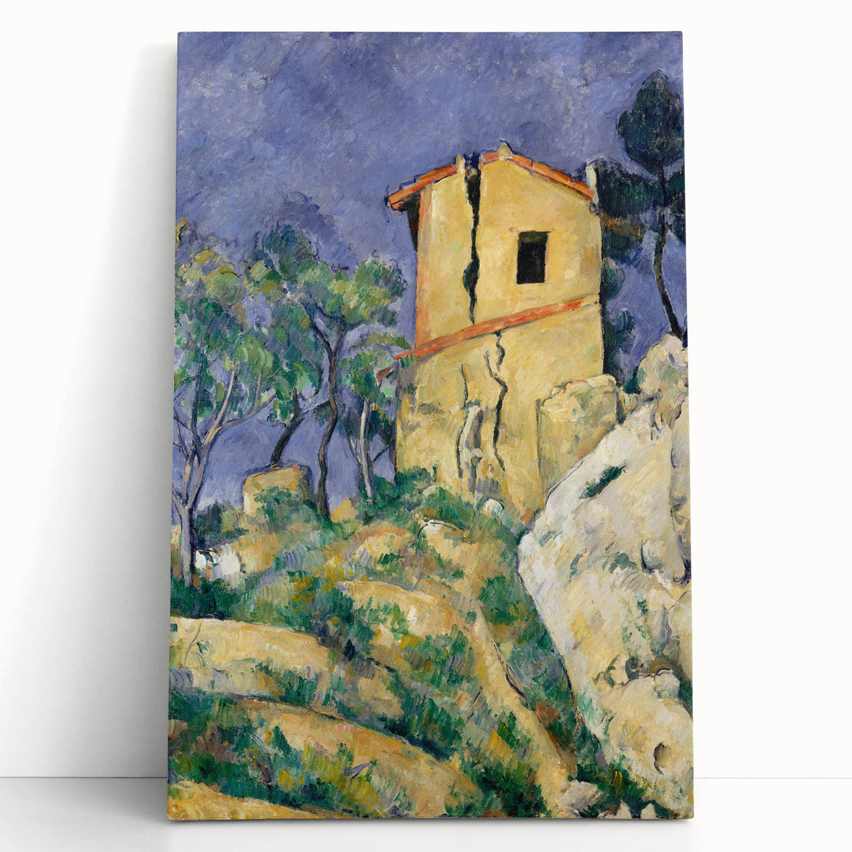 Impressionist Landscape Art - The Cracked House by Paul Cézanne Print