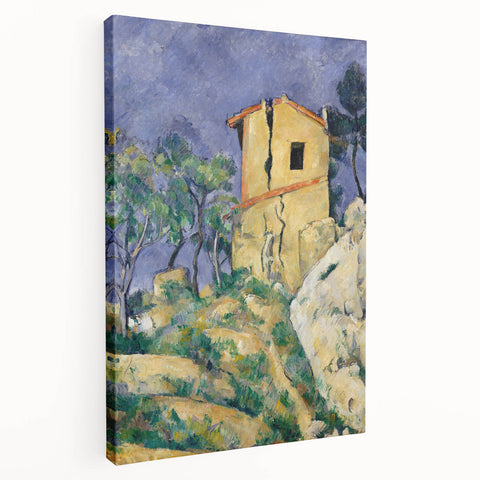 Impressionist Landscape Art - The Cracked House by Paul Cézanne Print