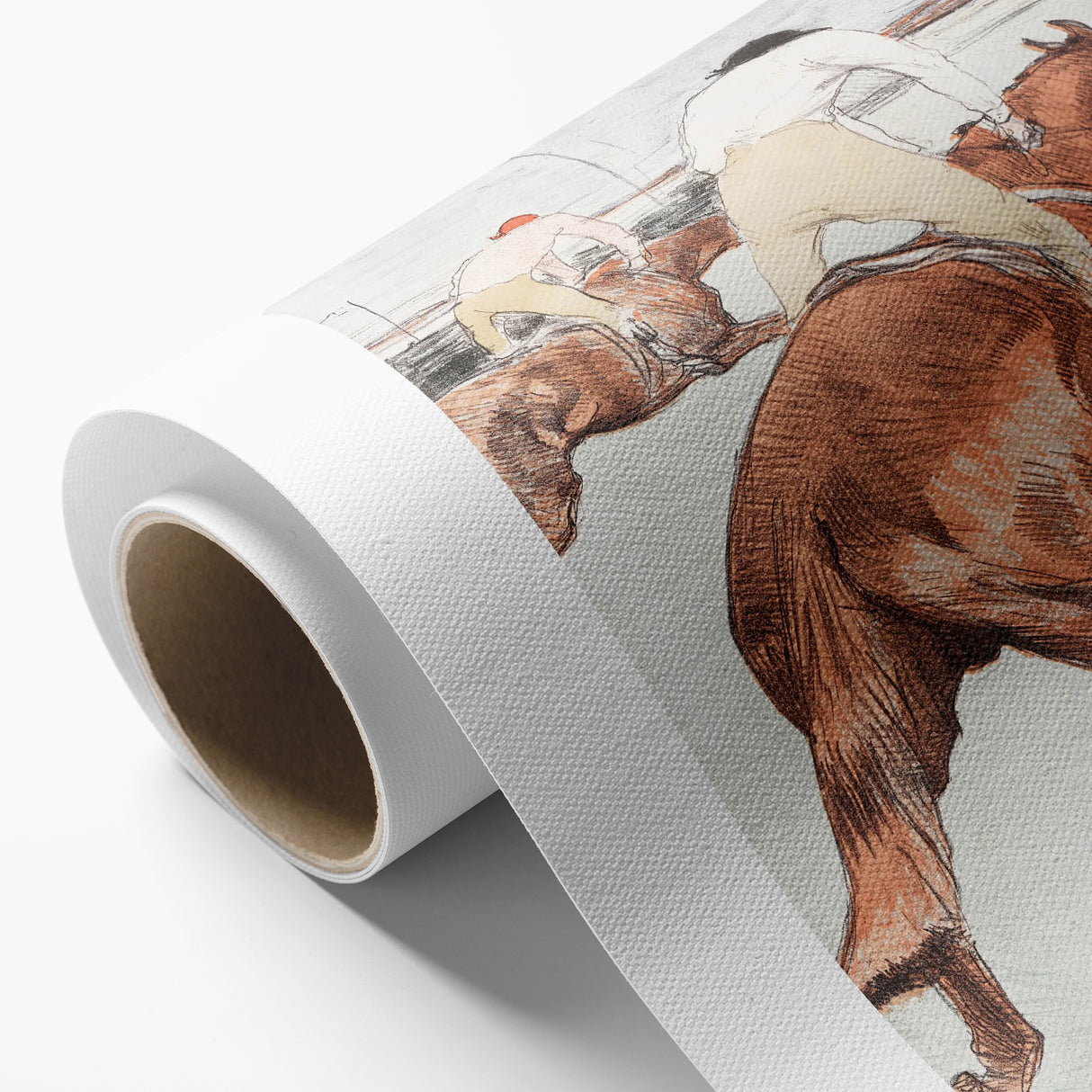 Impressionist Jockey Scene - The Jockey by Toulouse-Lautrec Print