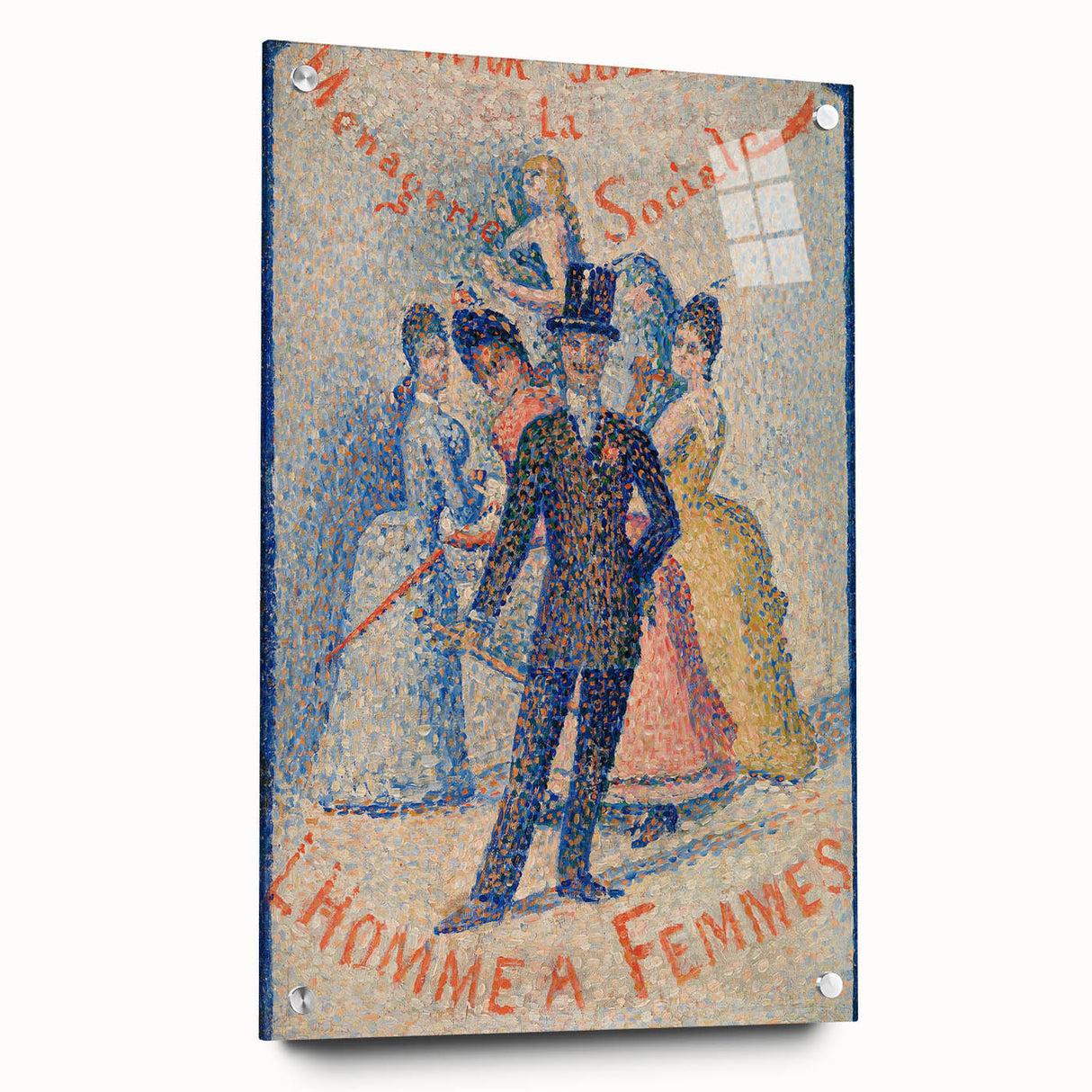 Impressionist Social Scene - The Ladies’ Man by Georges Seurat Print