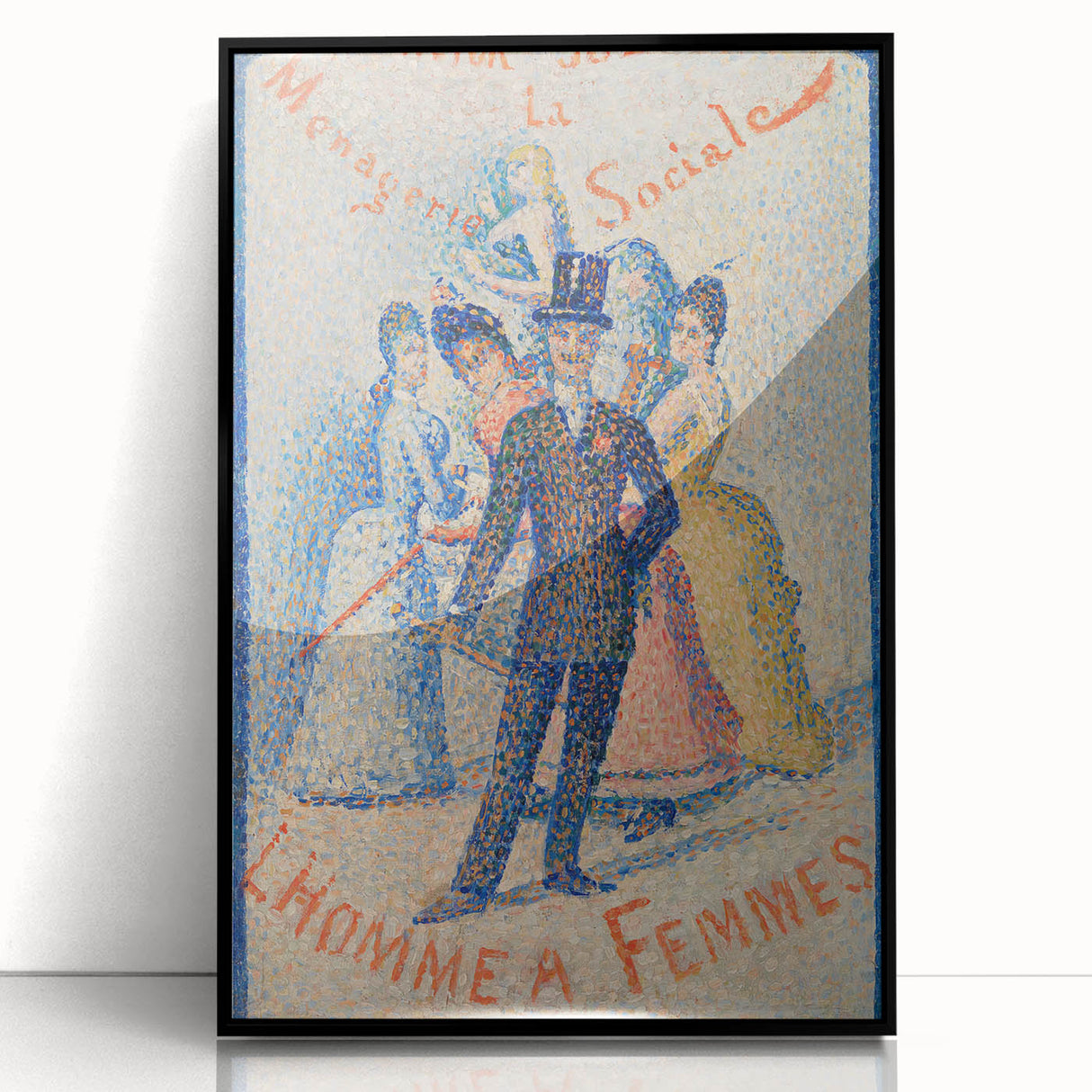 Impressionist Social Scene - The Ladies’ Man by Georges Seurat Print