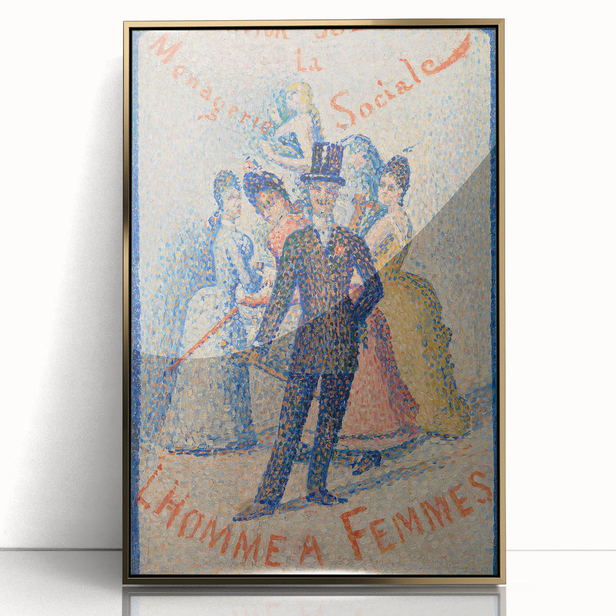 Impressionist Social Scene - The Ladies’ Man by Georges Seurat Print