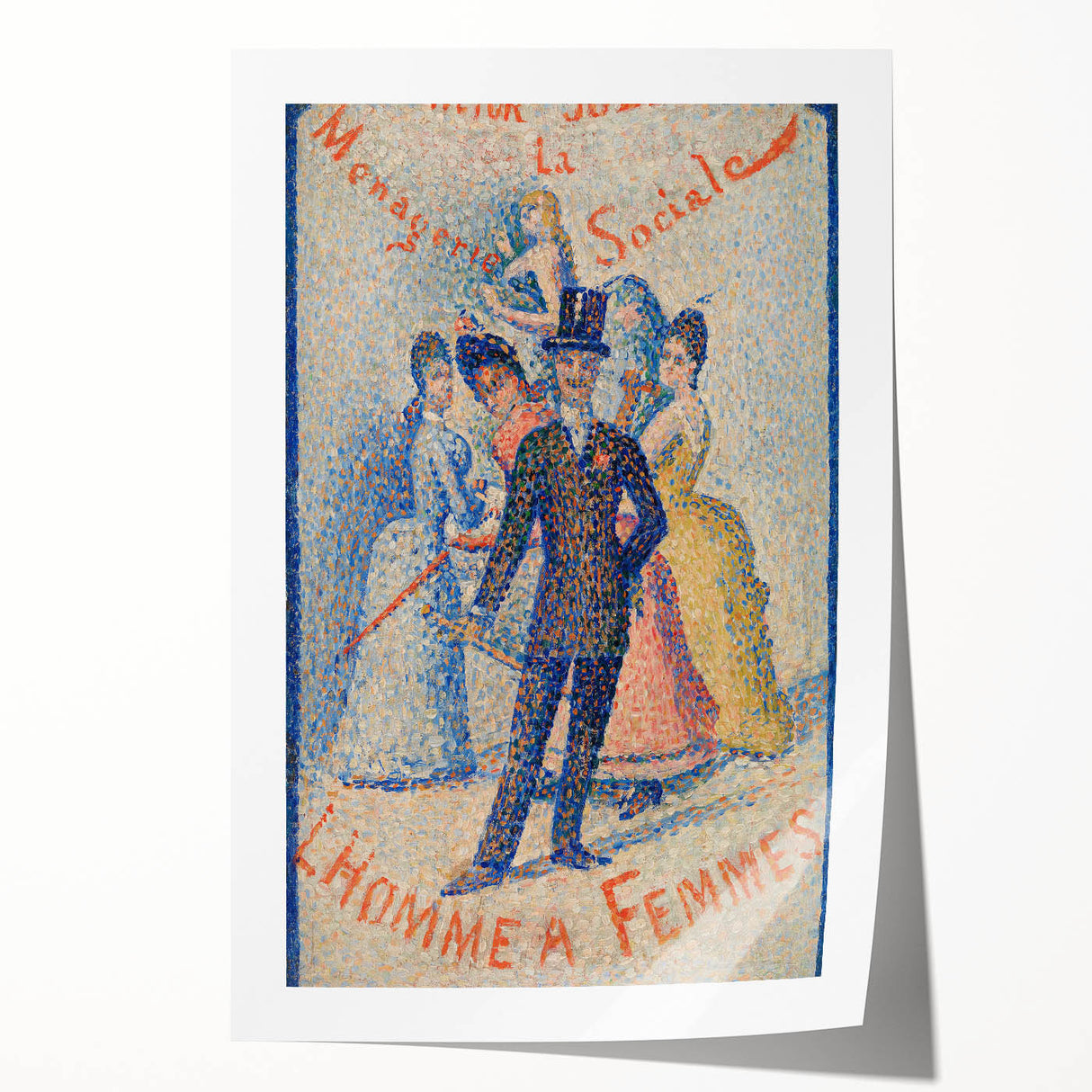 Impressionist Social Scene - The Ladies’ Man by Georges Seurat Print