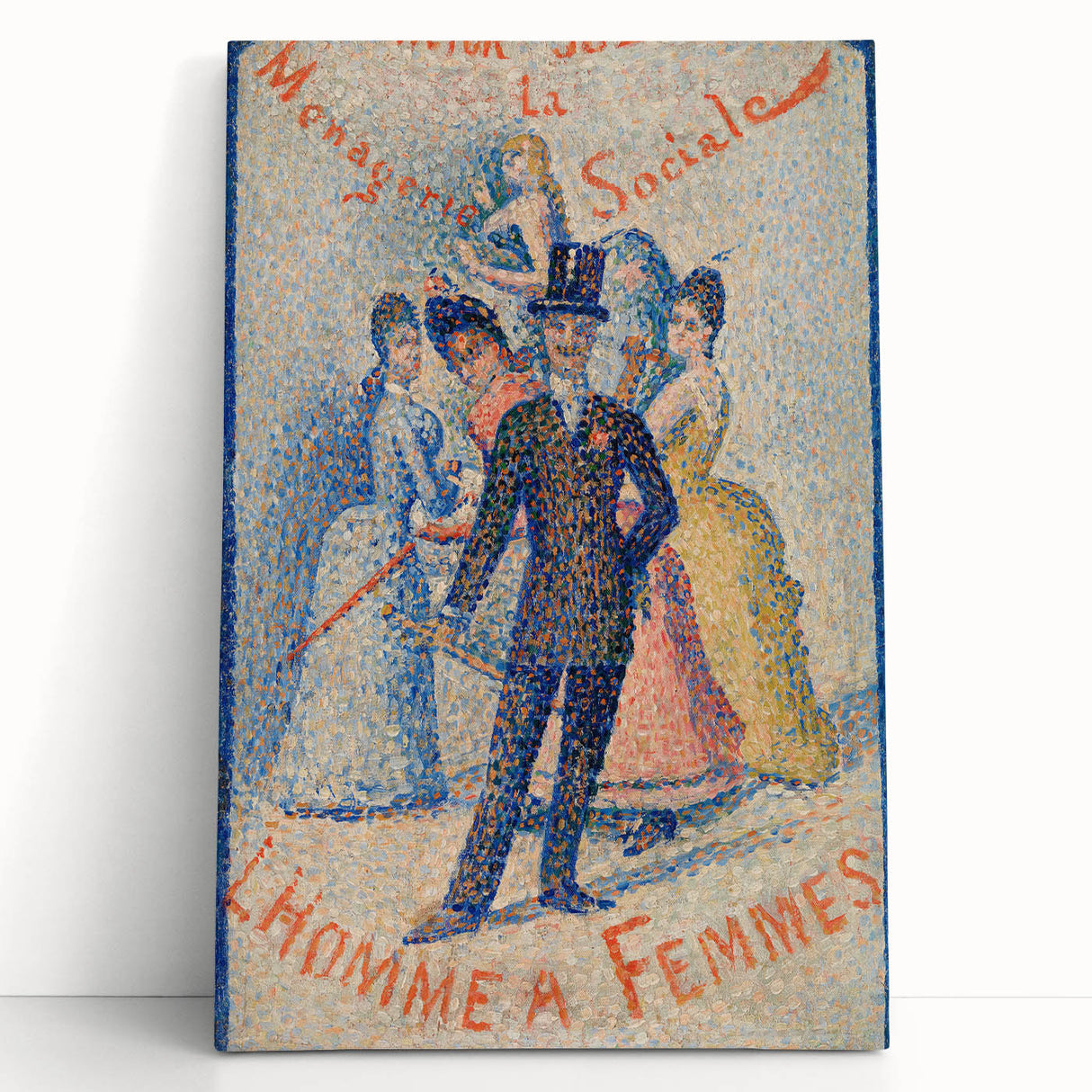 Impressionist Social Scene - The Ladies’ Man by Georges Seurat Print