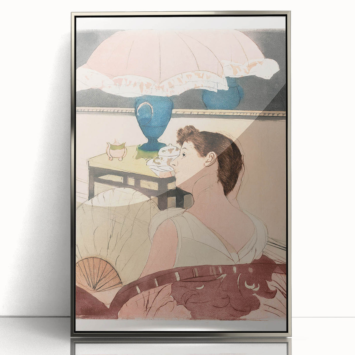 Elegant Impressionist Wall Art - The Lamp by Mary Cassatt Print
