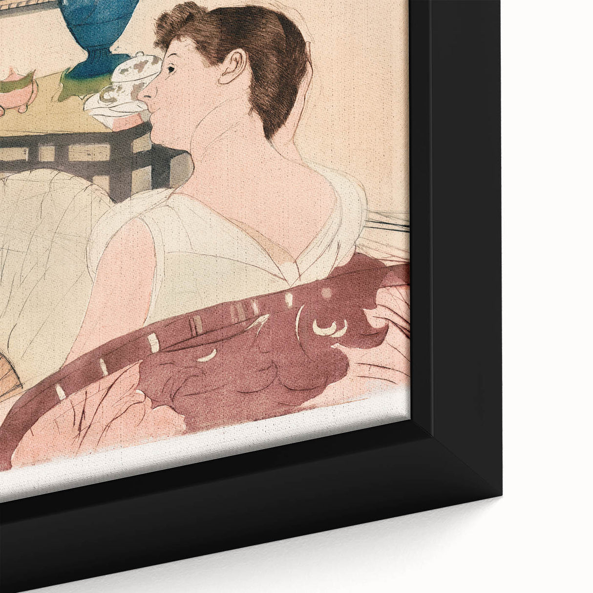 Elegant Impressionist Wall Art - The Lamp by Mary Cassatt Print
