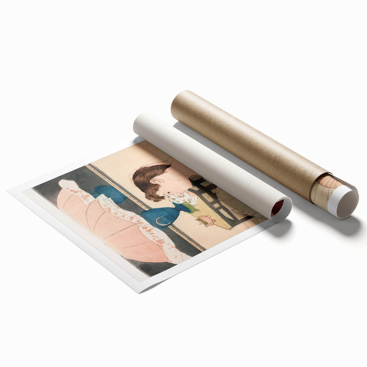 Elegant Impressionist Wall Art - The Lamp by Mary Cassatt Print