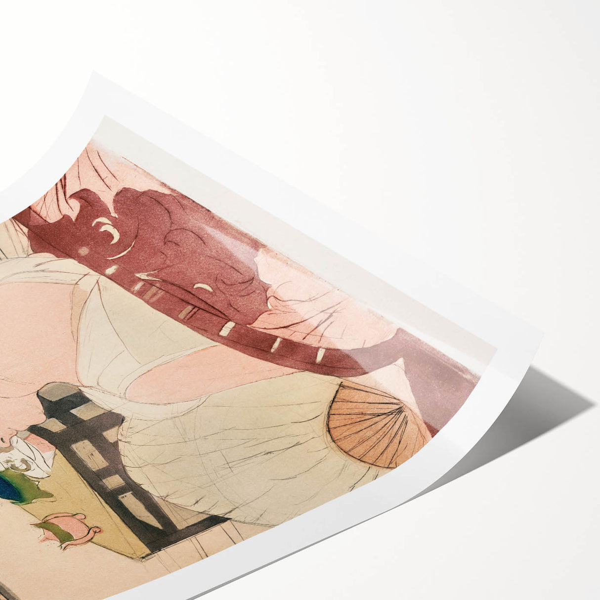 Elegant Impressionist Wall Art - The Lamp by Mary Cassatt Print