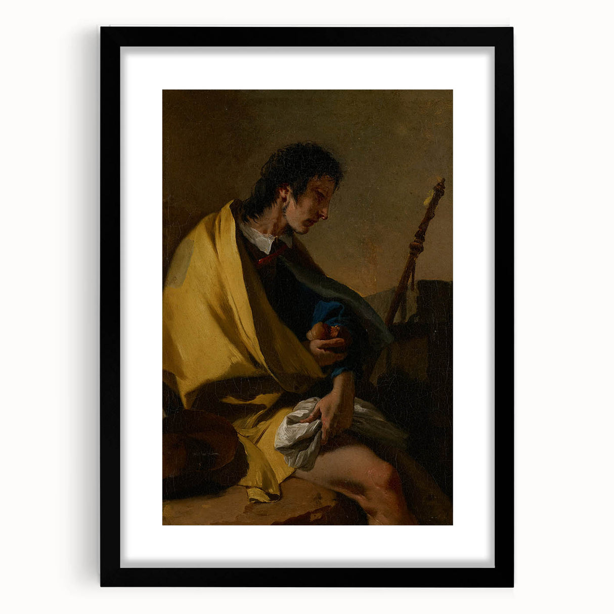 Romanticism Art: Saint Roch by Tiepolo Classic Canvas Print