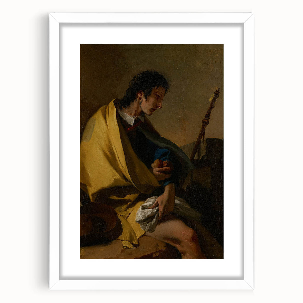 Romanticism Art: Saint Roch by Tiepolo Classic Canvas Print
