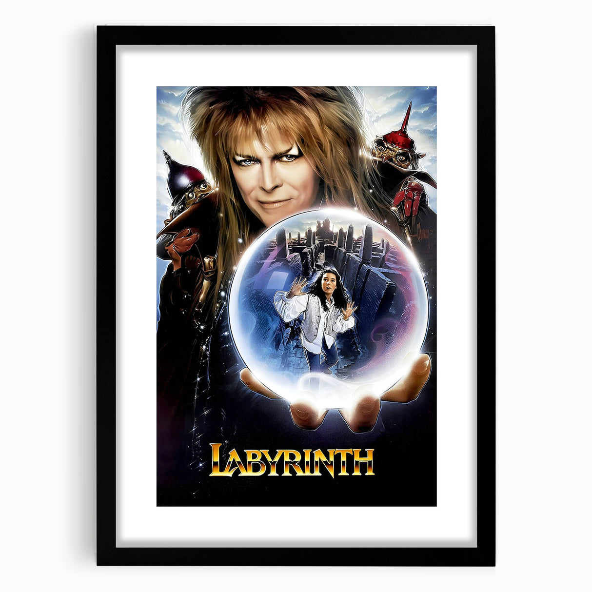 Retro Labyrinth Poster Art - Vintage Fantasy Adventure Movie Prints