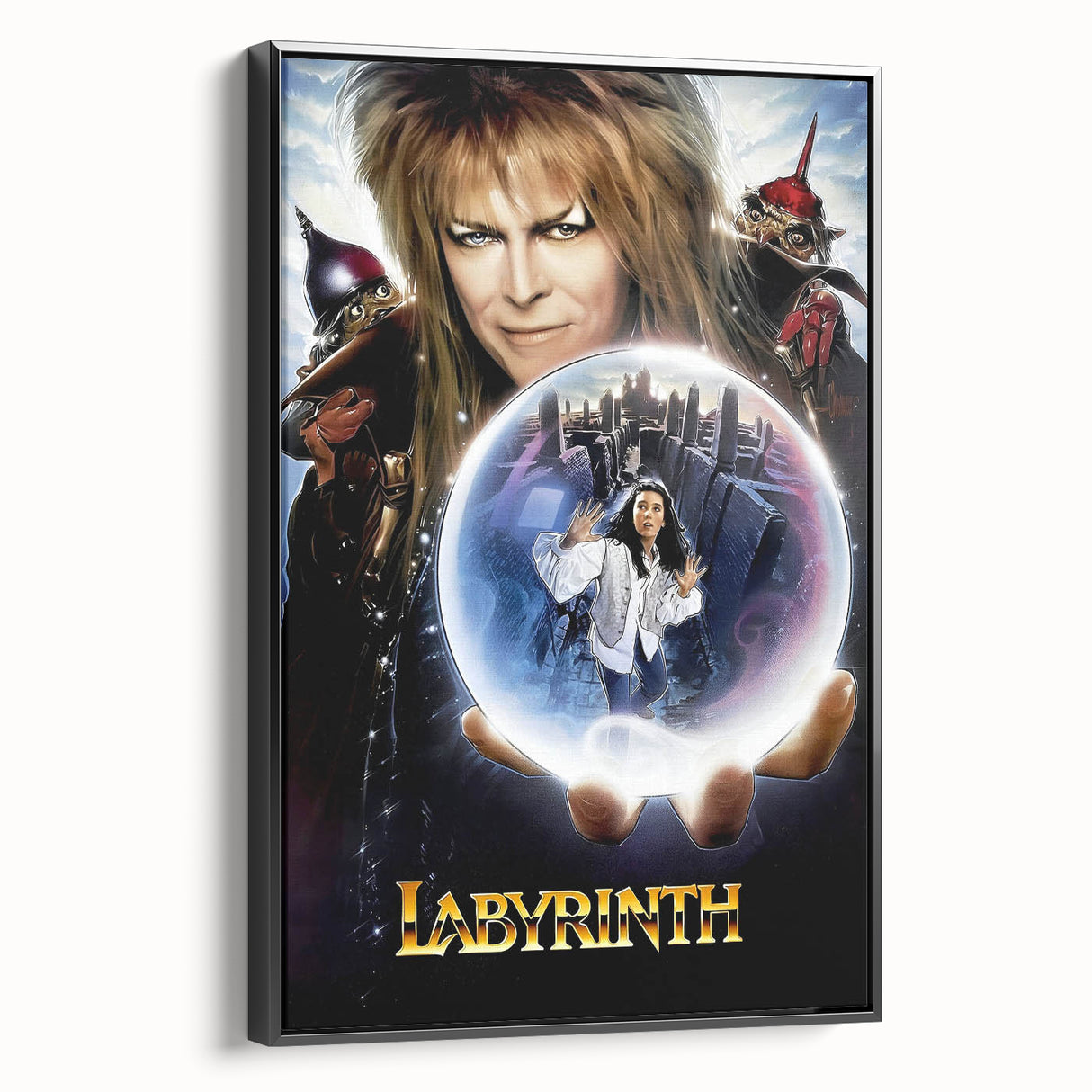 Retro Labyrinth Poster Art - Vintage Fantasy Adventure Movie Prints