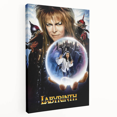 Retro Labyrinth Poster Art - Vintage Fantasy Adventure Movie Prints