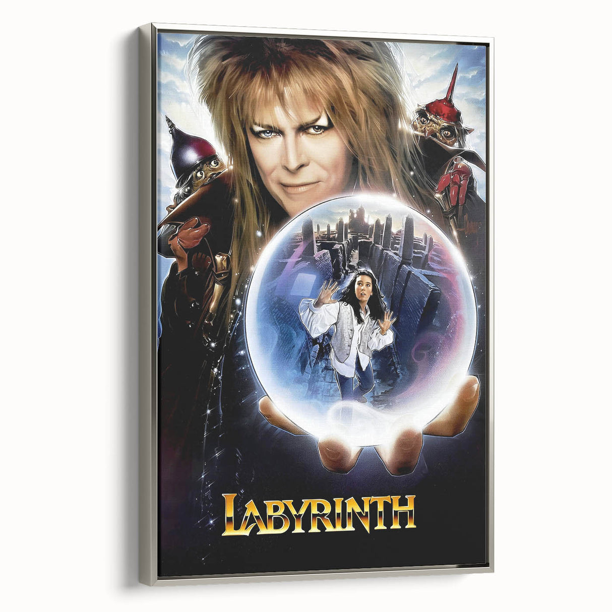 Retro Labyrinth Poster Art - Vintage Fantasy Adventure Movie Prints