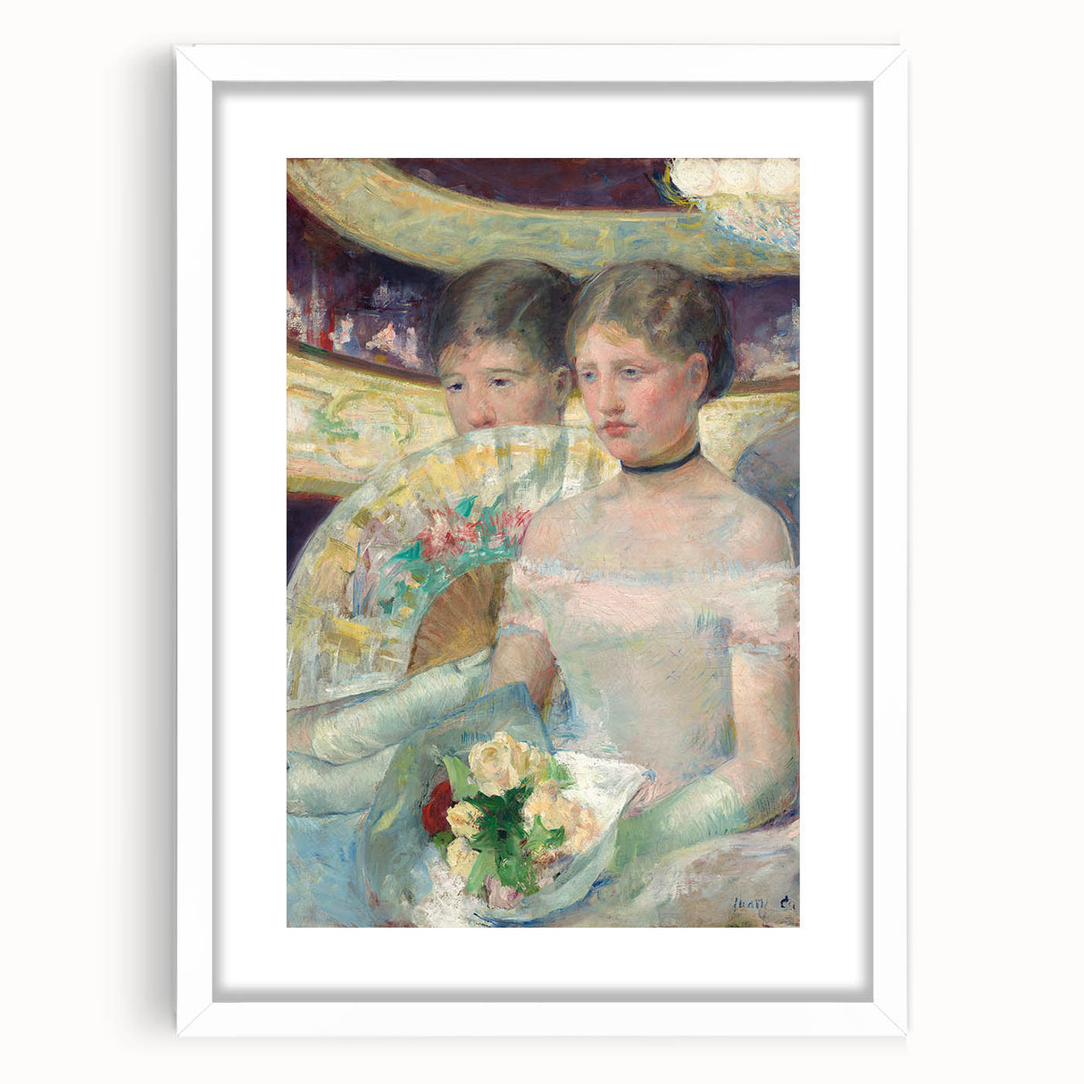 Impressionist Wall Art - The Loge by Mary Cassatt Print