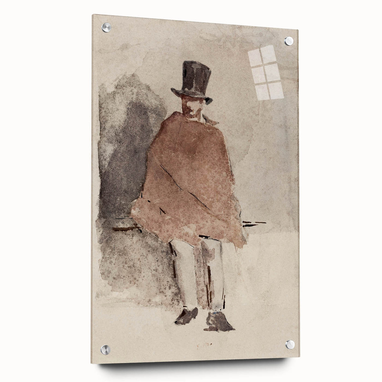Impressionist Wall Art - The Man in the Tall Hat by Edouard Manet