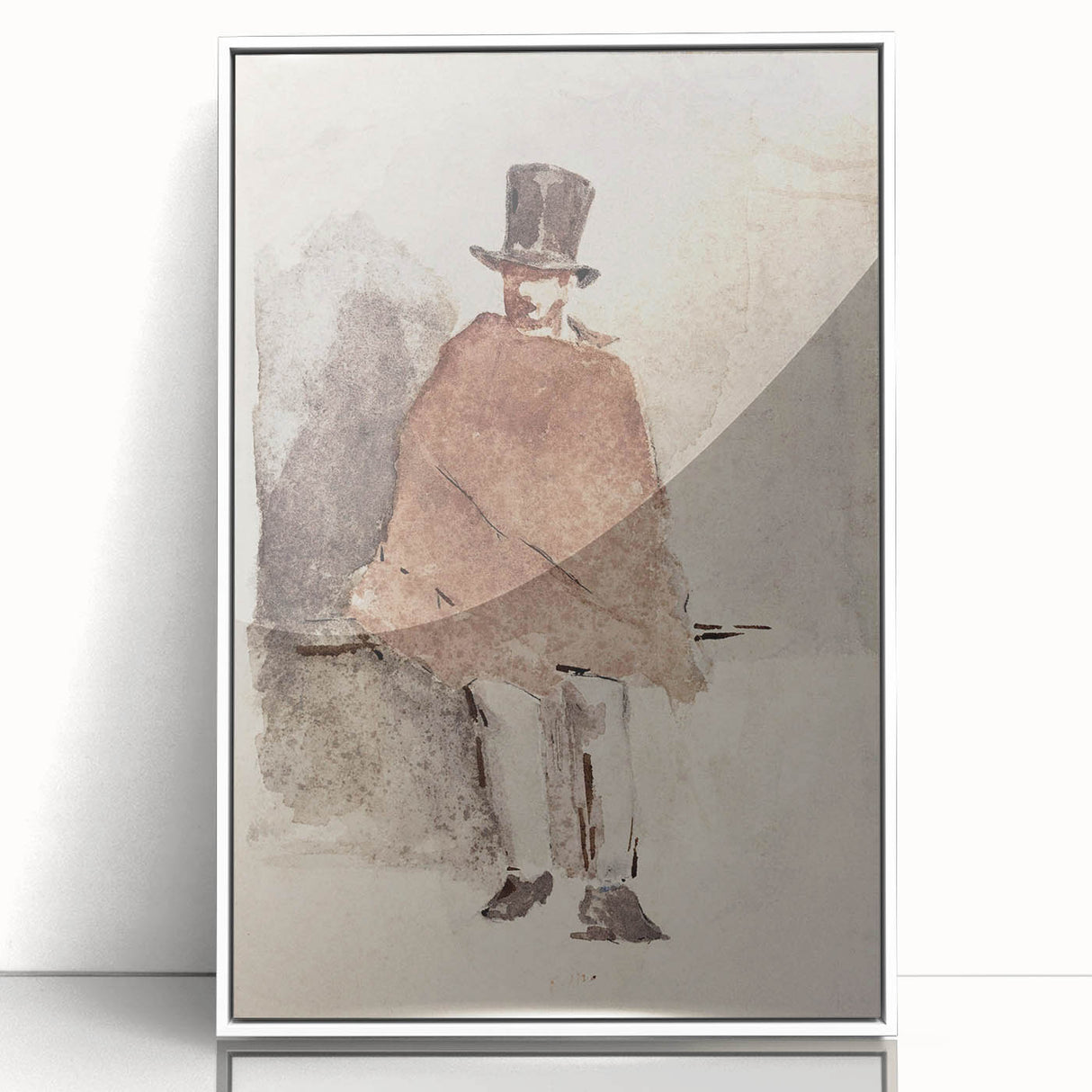 Impressionist Wall Art - The Man in the Tall Hat by Edouard Manet