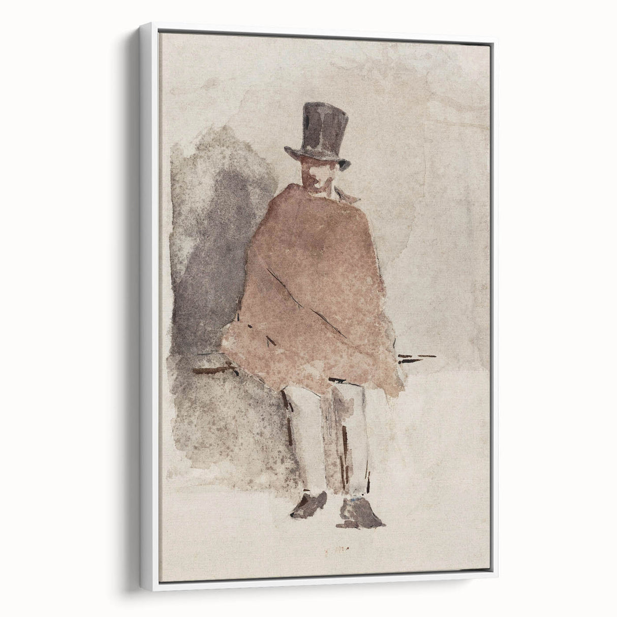 Impressionist Wall Art - The Man in the Tall Hat by Edouard Manet