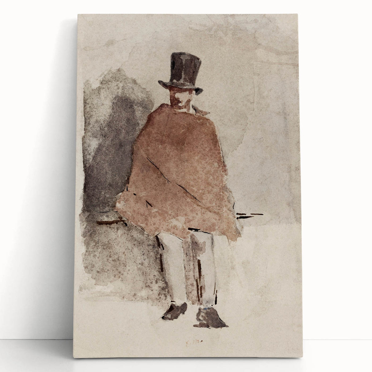Impressionist Wall Art - The Man in the Tall Hat by Edouard Manet