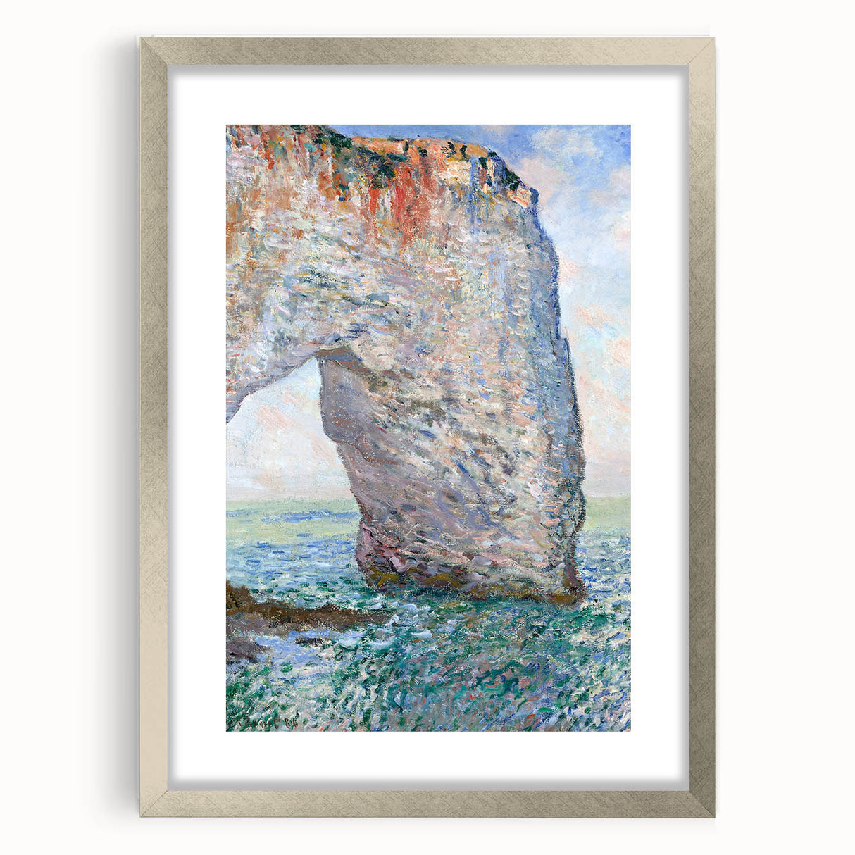 Impressionist Landscape - The Manneporte by Claude Monet Print