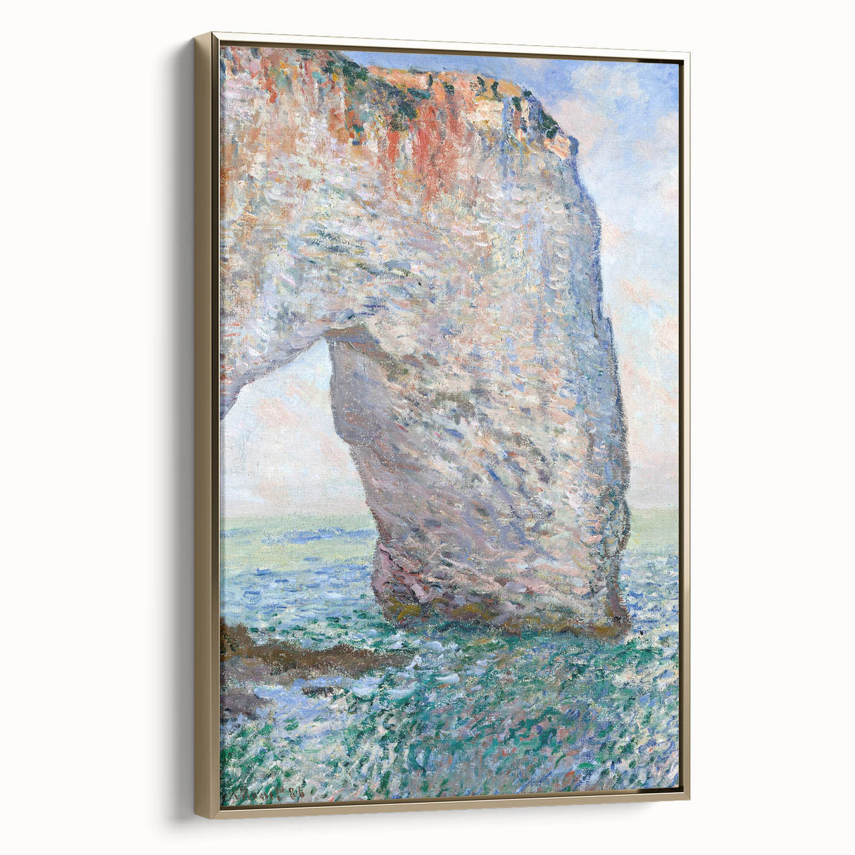 Impressionist Landscape - The Manneporte by Claude Monet Print