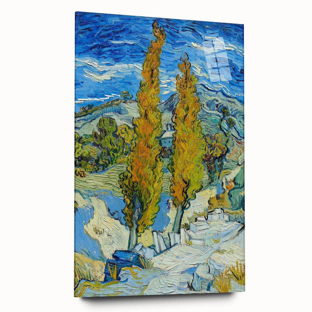 Impressionist Landscape - The Poplars at Saint-Rémy by Vincent van Gogh