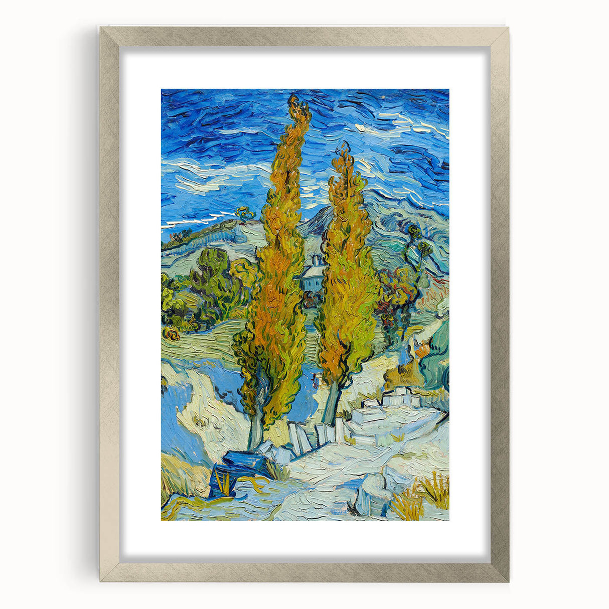 Impressionist Landscape - The Poplars at Saint-Rémy by Vincent van Gogh