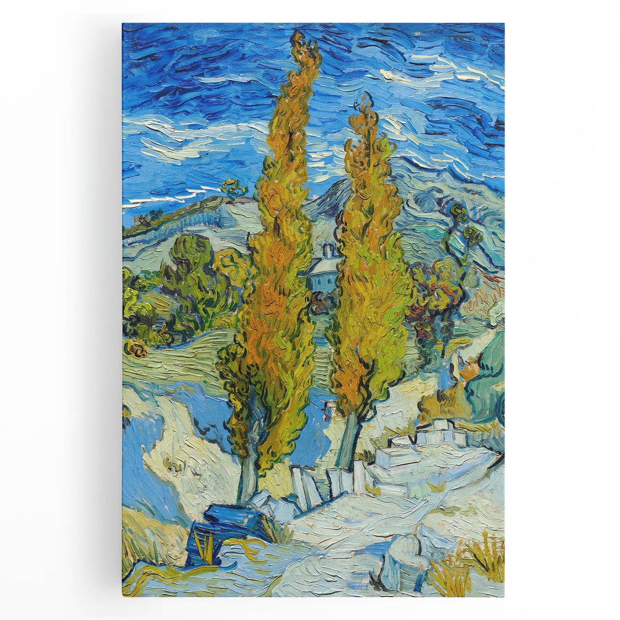 Impressionist Landscape - The Poplars at Saint-Rémy by Vincent van Gogh