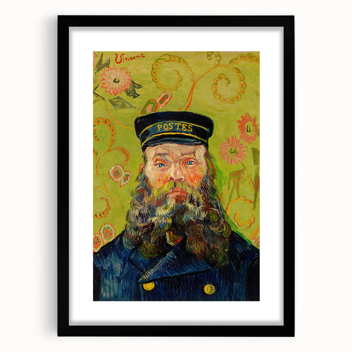 Impressionist Portrait - The Postman Joseph Roulin by Vincent van Gogh