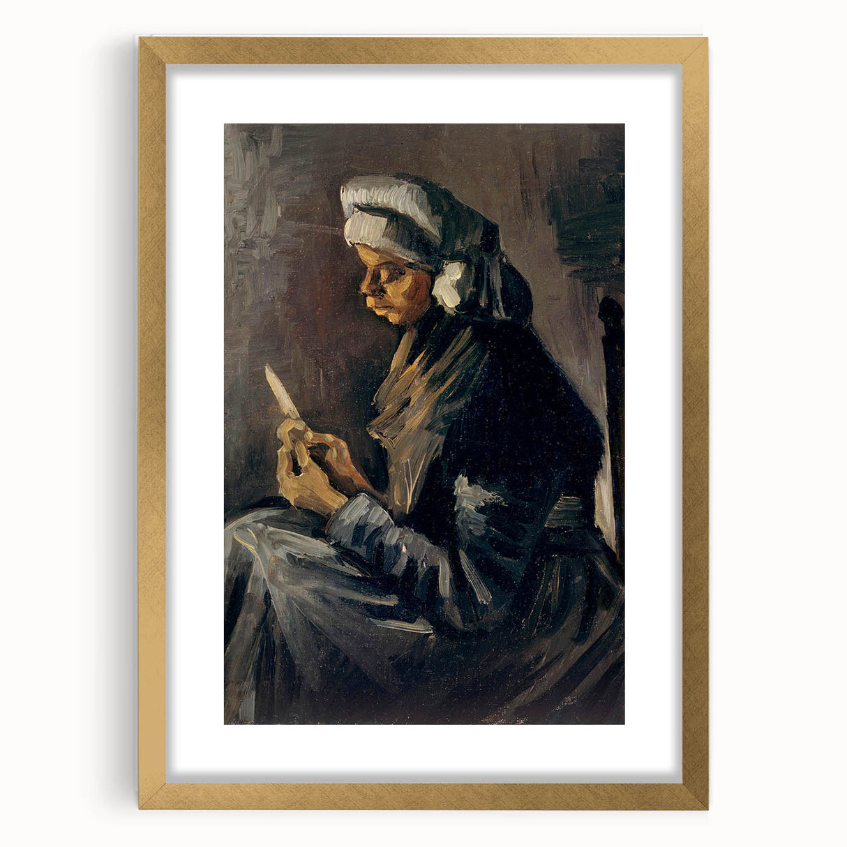 Impressionist Portrait - The Potato Peeler by Vincent van Gogh