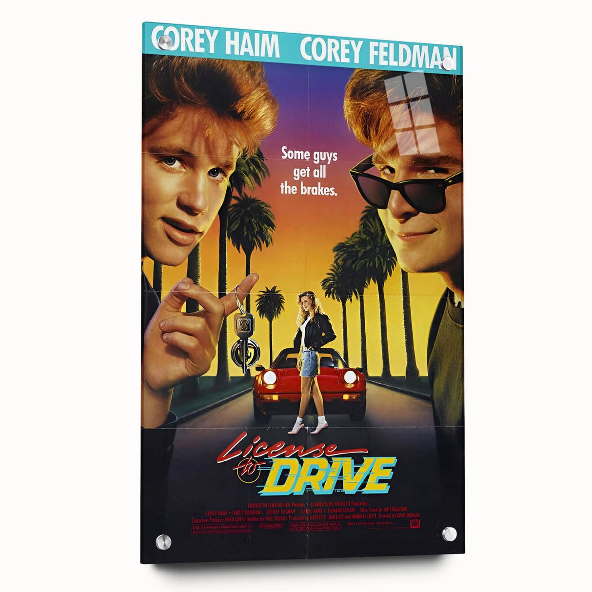 Retro License to Drive Poster Art - Vintage 80s Comedy Movie Prints