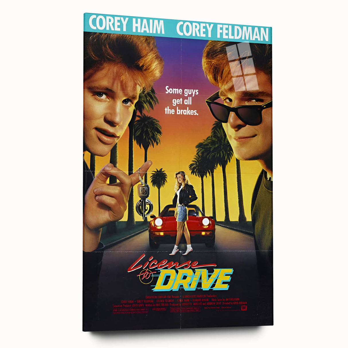 Retro License to Drive Poster Art - Vintage 80s Comedy Movie Prints