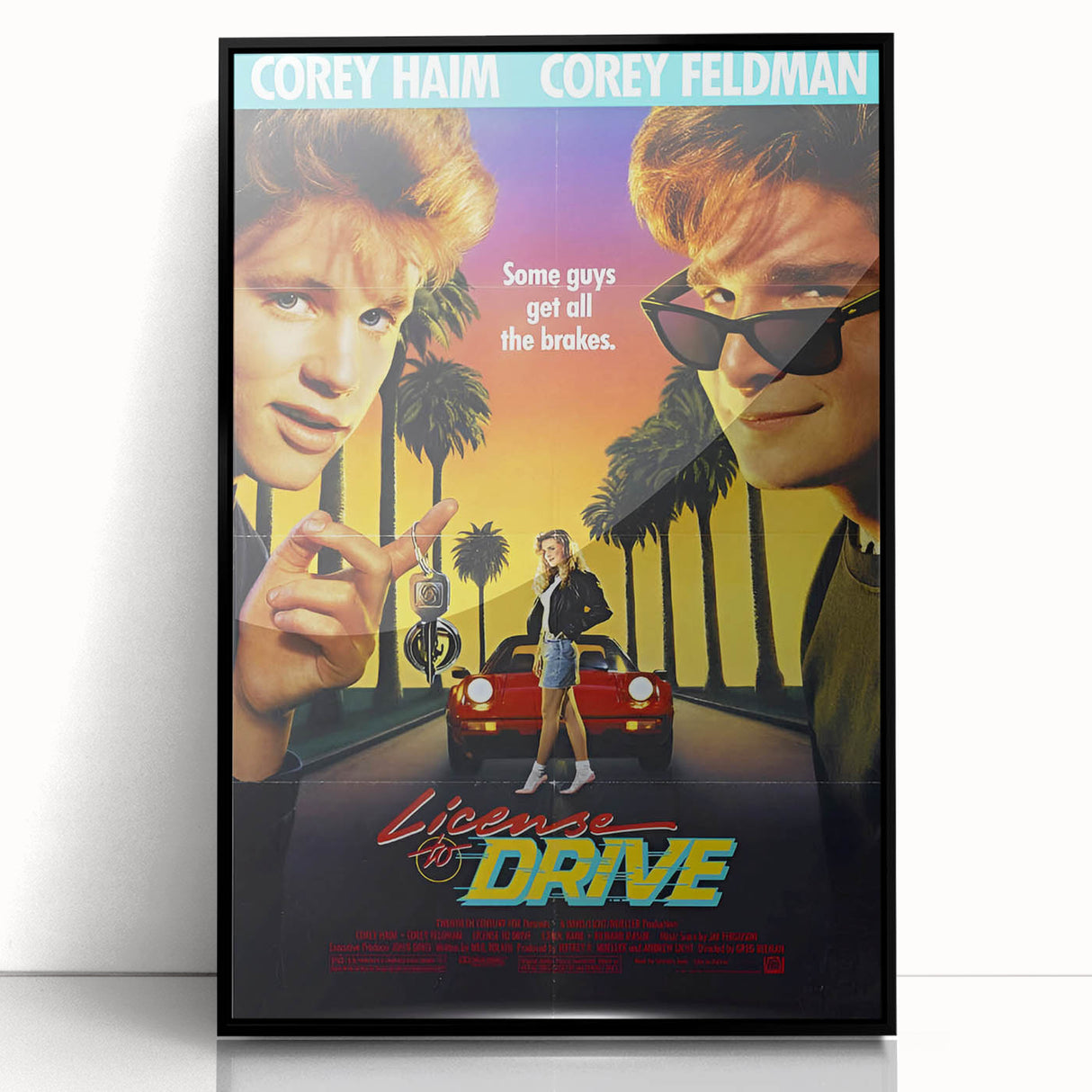 Retro License to Drive Poster Art - Vintage 80s Comedy Movie Prints