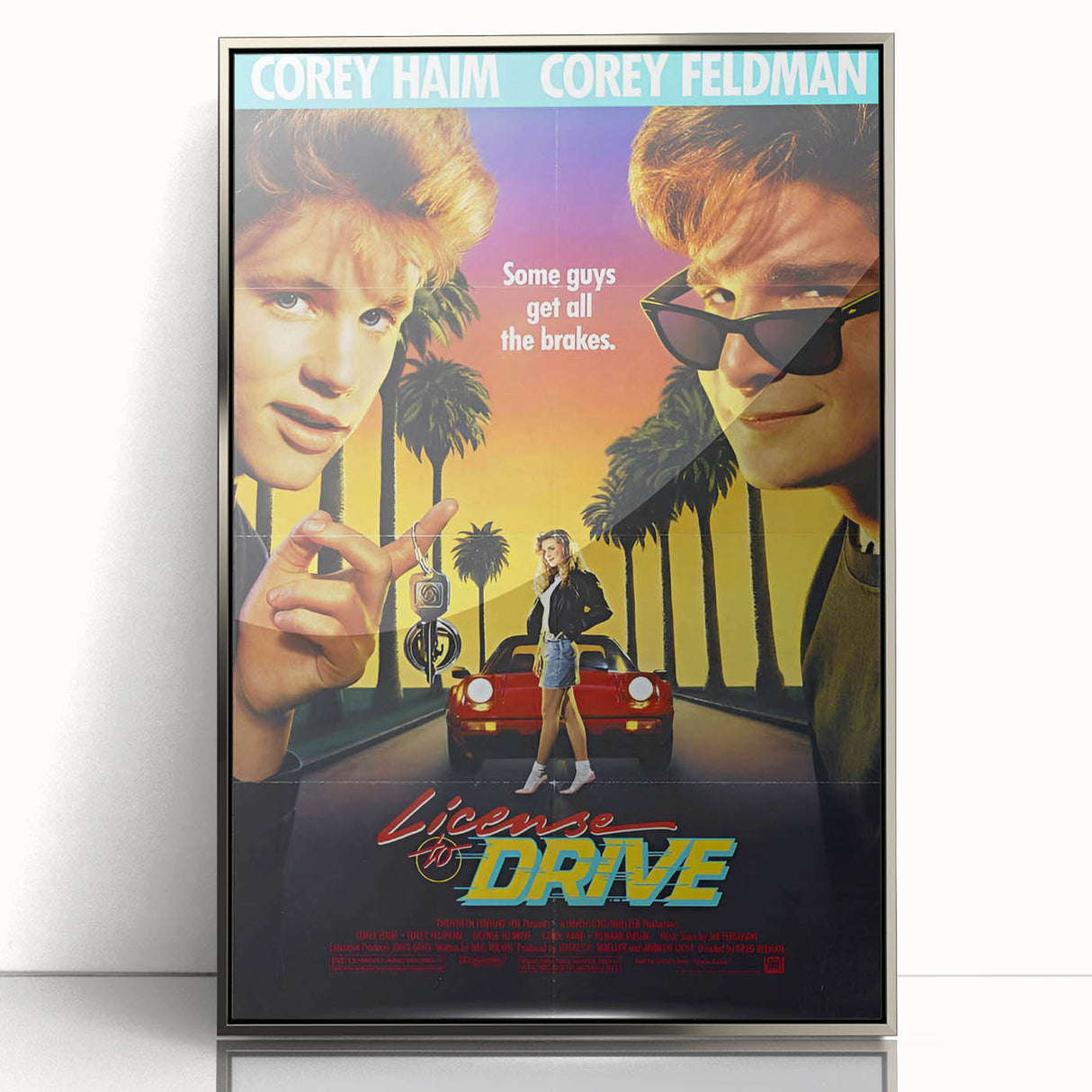 Retro License to Drive Poster Art - Vintage 80s Comedy Movie Prints